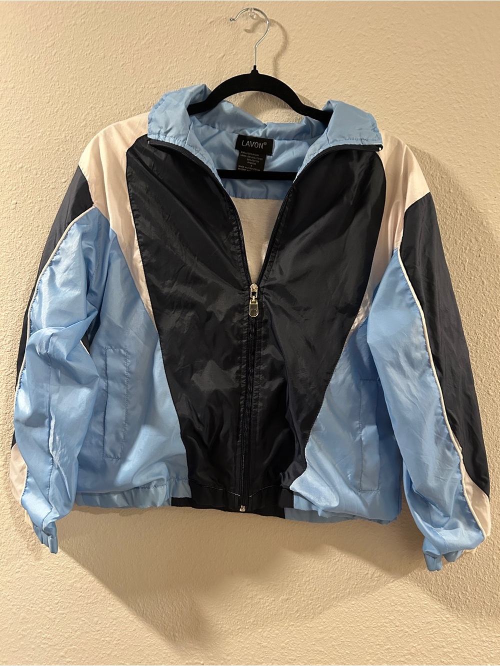 Lavon Colorblock Blue Bomber Jacket